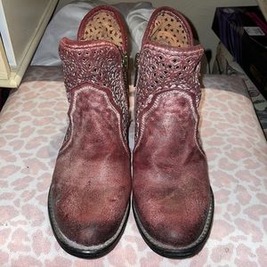 Circle G low western style boots 💙❤️💙 NWOT
